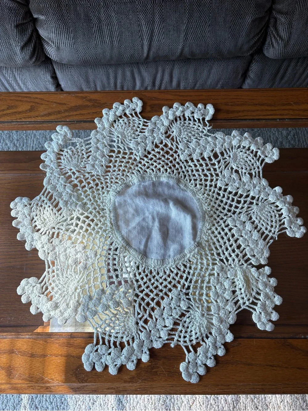Swirled Crochet Lace Doily